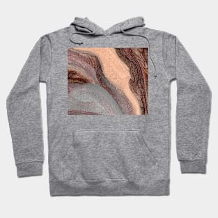 Purple Ochre Gray Abstract Art Hoodie